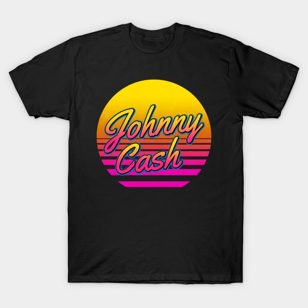 Johnny Personalized Name Birthday Retro 80s Styled Gift T-Shirt by Jims Birds